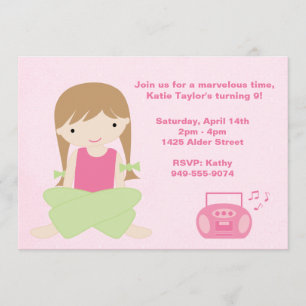 Girls Birthday Party Invitation
