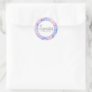 Girl's Birthday Pastel LoFi Floral Sticker