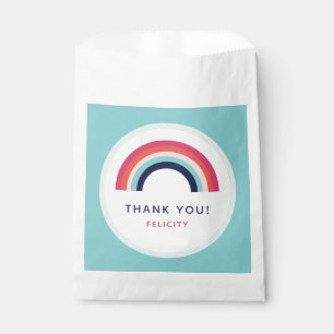 Girls Birthday Personalised Name Age Pink Blue Favour Bags