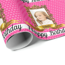 Girl's Birthday Portrait DIY Add Your PHOTO & NAME