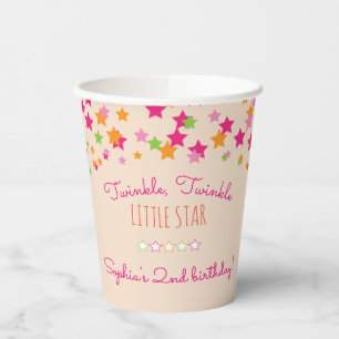 Girl's Birthday Twinkle Twinkle Little Star Paper Cups