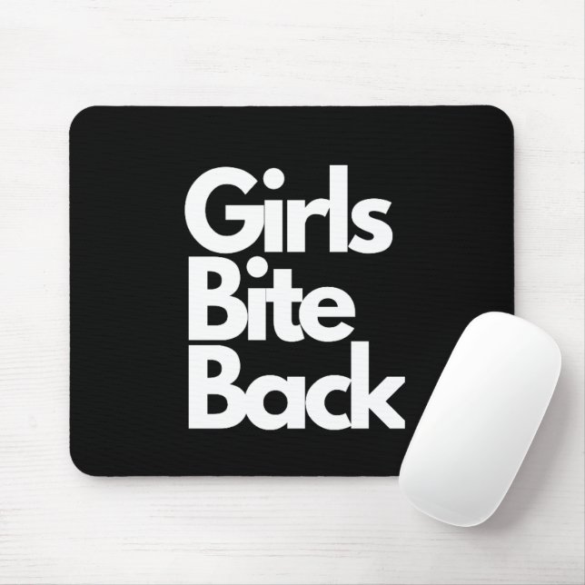 "Girls Bite Back" Funny Mouse Pads (With Mouse)
