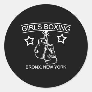 Girls Boxing Bronx Ny Rachel Costume  Classic Round Sticker