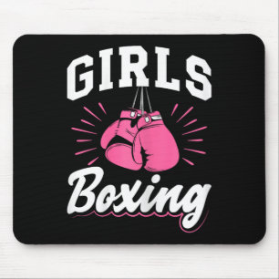Girls Boxing Sport Kickboxing Boxing Gloves Boxer Mouse Pad
