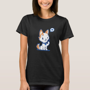 Girls Boys Cute Puppy Phone Loves His Mobile Adora T-Shirt