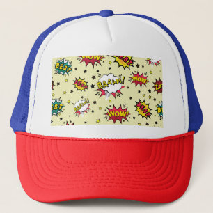 Girls Boys Vintage Patch Art Trucker Hat