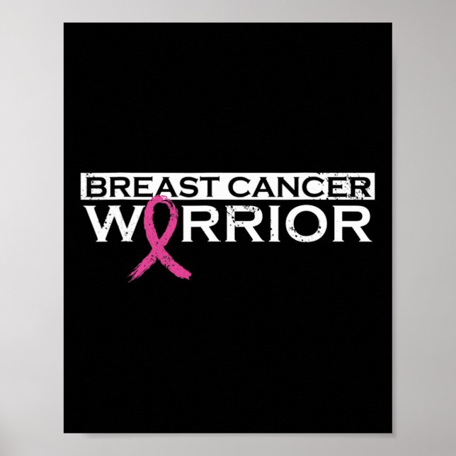 Girls Breast Cancer Warrior1 Poster (Front)
