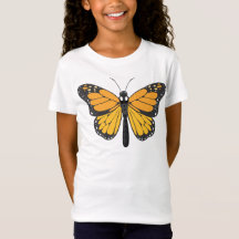 "Girls' Butterfly Design T-Shirt"