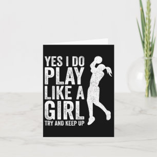 Girls Bysketbyll Player Clothes Quotes Gift Play L Card
