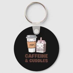 Girls Caffeine &amp; Cuddles Twinning Coffee Juice Key Ring