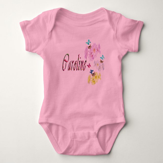 Girls Called Caroline, Baby Bodysuit (Front)