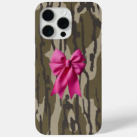Girls Camo Pink Ribbon Bow Bottom Lands Camo