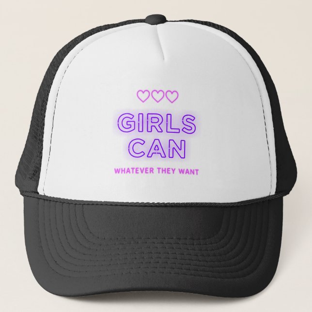Girls can – Whatever they want Trucker Hat (Front)