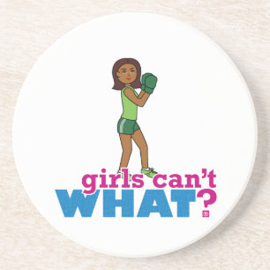 Girls Can't WHAT? ColorizeME Custom Design Coaster