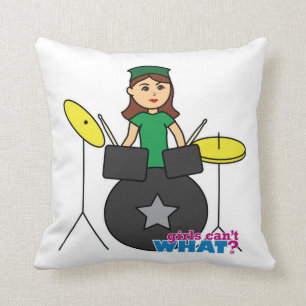 Girls Can't WHAT? ColorizeME Custom Design Cushion