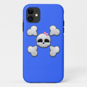 Girls Cartoon Skull iPhone 11 Case