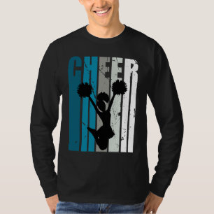 Girls Cheerleading Colours Cheerleader Fan Daughte T-Shirt