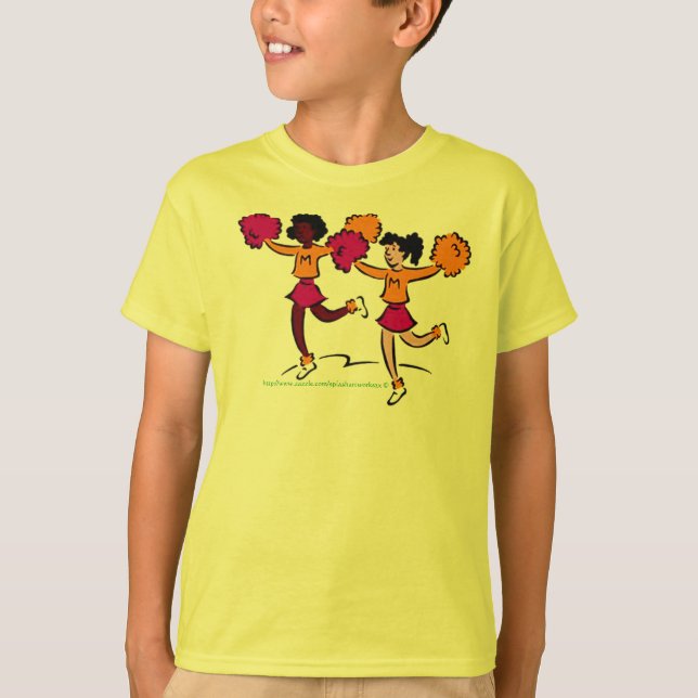 "Girls Cheerleading Rah Rah Rah!!" T-Shirt (Front)