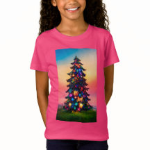 Girl's Christmas T-shirt
