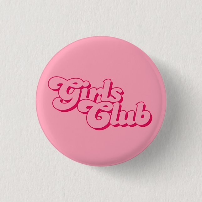 Girls Club 3 Cm Round Badge (Front)