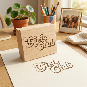Girls Club Rubber Stamp