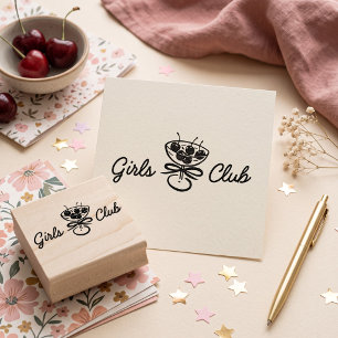 Girls Club Rubber Stamp