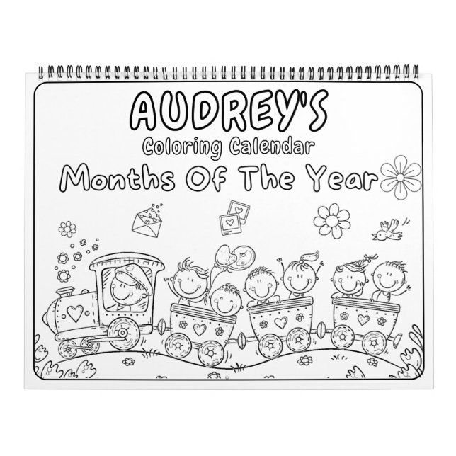 Girls Colouring Calendar (Cover)
