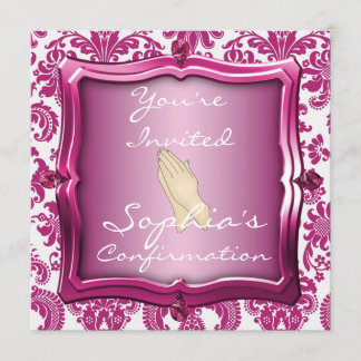 GIRLS CONFIRMATION ELEGANT INVITATIONS