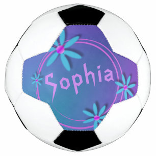 Girls Cool and Fun Personalised Soccer Ball