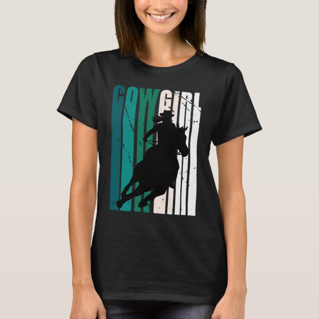 Girls Cowgirl Nice Color Country Grandaughter Gree T-Shirt (Front)