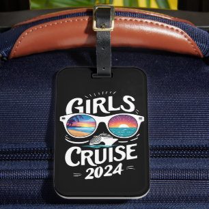 Girls Cruise Trip 2024 Vacation Lovers Luggage Tag