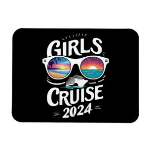 Girls Cruise Trip 2024 Vacation Lovers Magnet