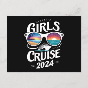 Girls Cruise Trip 2024 Vacation Lovers Postcard
