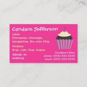 Girl's Cupcake Mummy Card