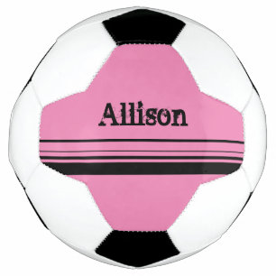 Girls Customised Pink Soccer Ball
