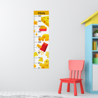 Girls Cute Cheese Growth Chart Metric
