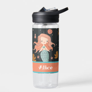 Girls Cute Mermaid kids School Water Bottle