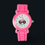 Girls Cute Pink Farm Tractor Kids Watch<br><div class="desc">This cute and modern kids watch features a pink farm tractor and can be personalised with your girls name. With clear,  easily readable numbers,  this 'first' watch is great for kids or toddlers just starting out on learning the time. The perfect agriculture-themed design for your little one!</div>