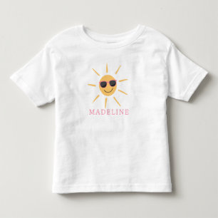 Girls Cute Summer Sun 2nd Birthday Toddler T-Shirt