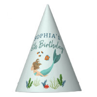 Girls Cute Under The Sea Mermaid Kids Birthday