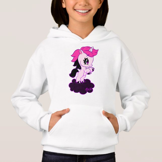 Girl's Cute Unicorn Art Sweater (Front)