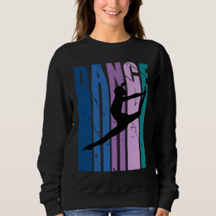 Girls Dance Colors Dance Retro Coach Coaching Sweatshirt