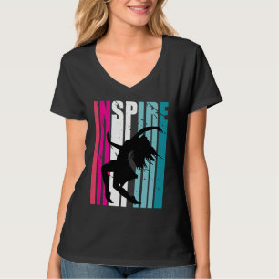 Girls Dance Inspire Coach Dancer Retro Dancing T-Shirt