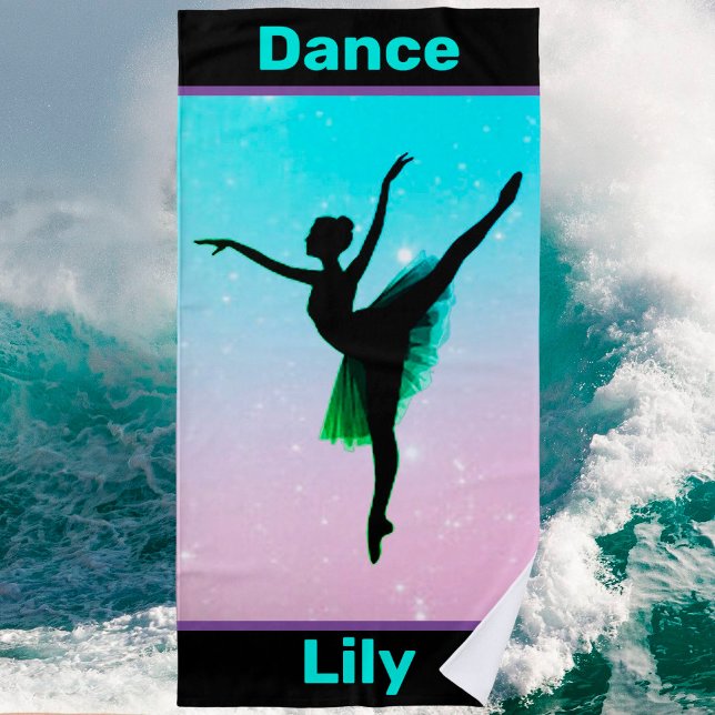 Girls Dance Pastel Beach Towel (Creator Uploaded)