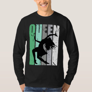 Girls Dance Queen Dancer Retro Graphic Motivate T-Shirt