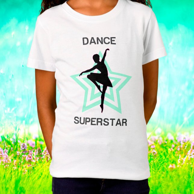 Girls Dance Superstar Ballerina T-Shirt (Creator Uploaded)