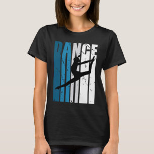 Girls Dancer Dance Birthday Retro Colours Grey Dis T-Shirt