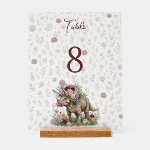 Girls Dinosaur Birthday Acrylic Sign