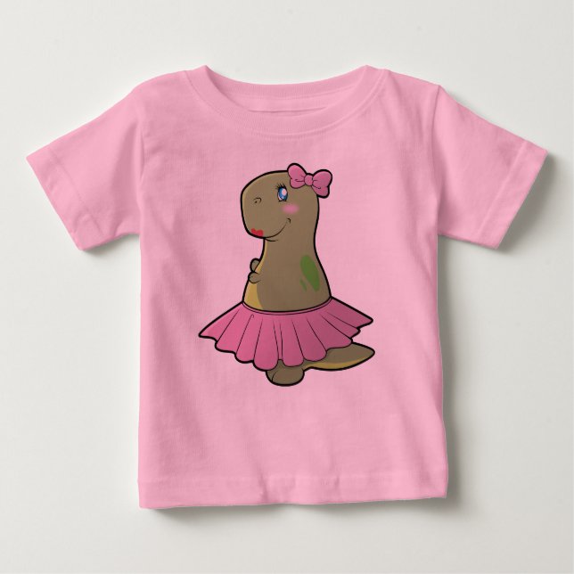 Girls Dinosaur T-Rex Shirt (Front)