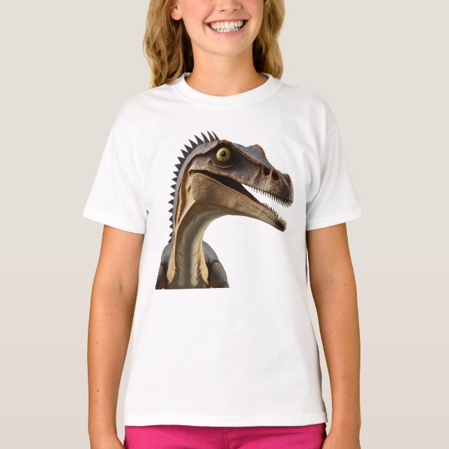 Girl's Dinosaur T-shirt (Front)